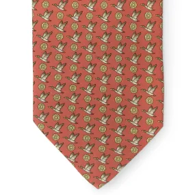 12 Gauge Mallard: Tie - Coral