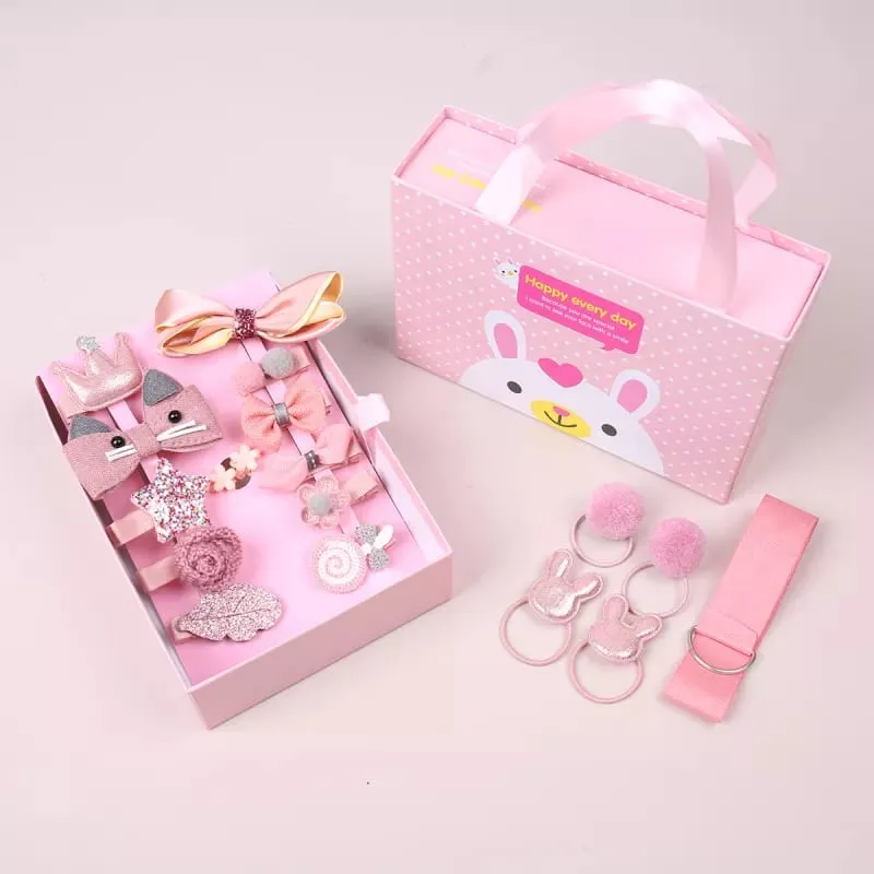 18 Pcs Fashion Hair Accessories Clip Set for Girls