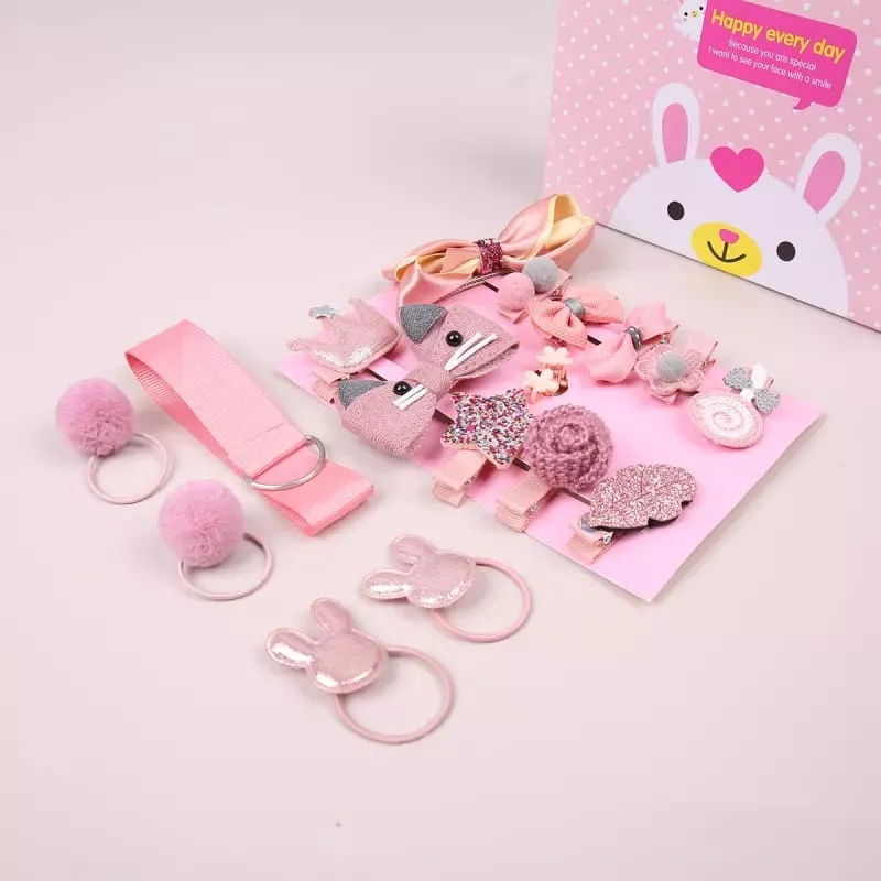 18 Pcs Fashion Hair Accessories Clip Set for Girls