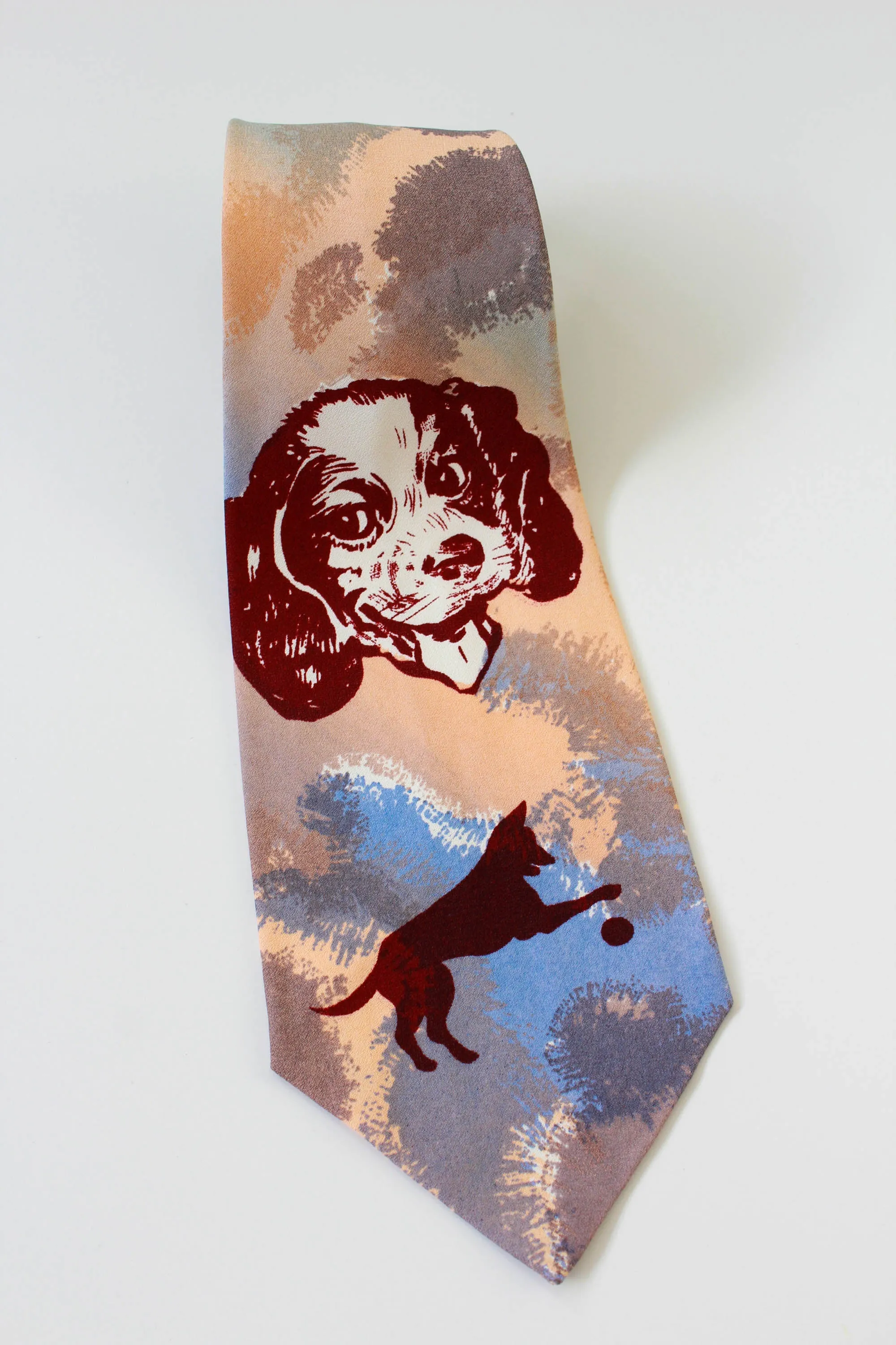 1940s Dog Print Necktie