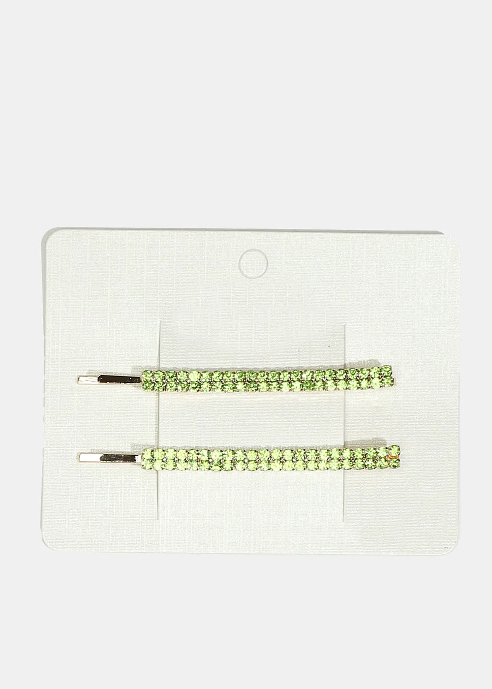 2-Piece Colorful Rhinestone-Studded Hair Pins