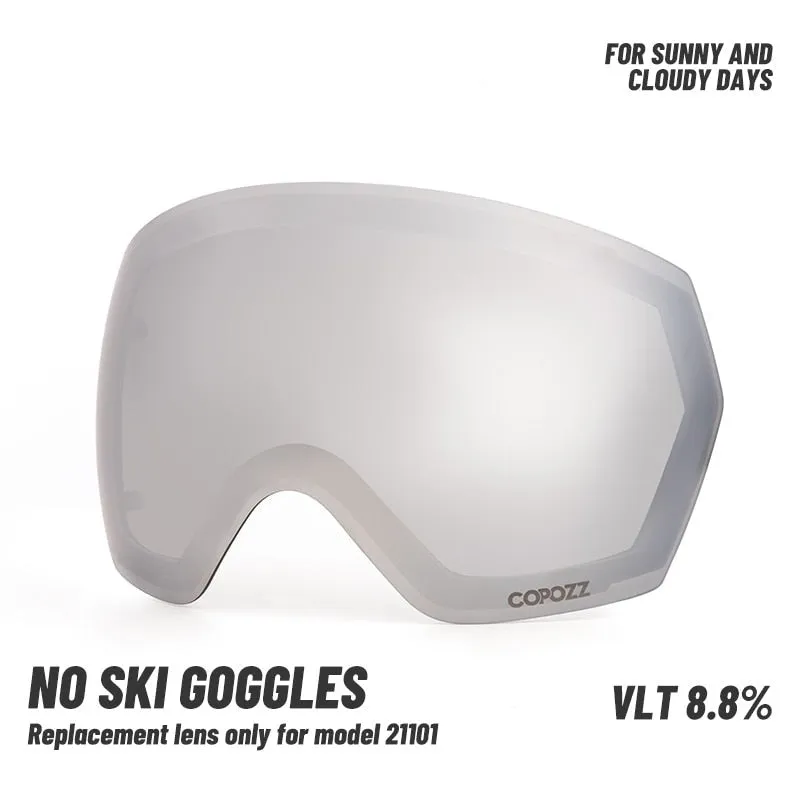 21101 Ski Goggles Replacement Lenses Double Layers Anti-fog UV400 Protection Ski Eyewear Glasses