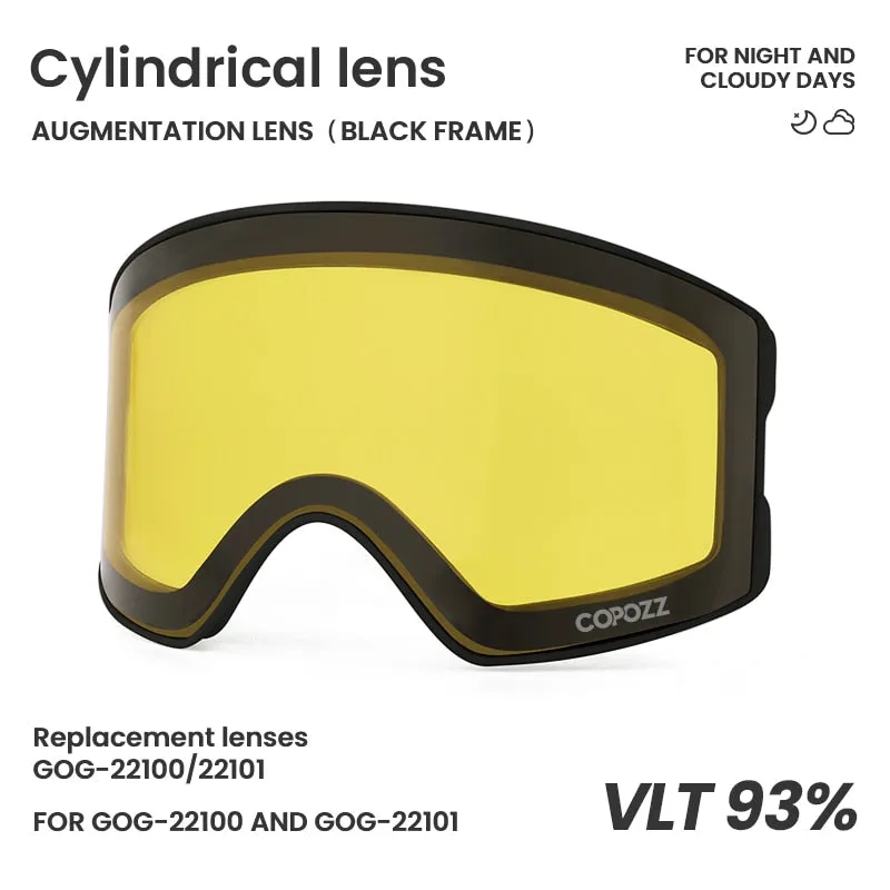 22101 and 22100 Ski Goggles Magnetic Replacement Lenses Spherical lens and Cylindrical lens