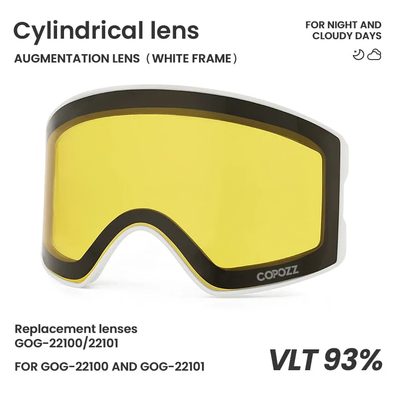 22101 and 22100 Ski Goggles Magnetic Replacement Lenses Spherical lens and Cylindrical lens