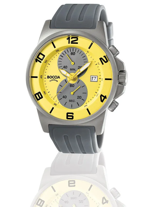 3777-20 - MENS BOCCIA ID. TITANIUM WATCH