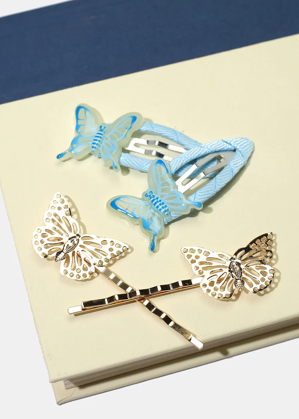 4-Piece Butterfly Hairpins