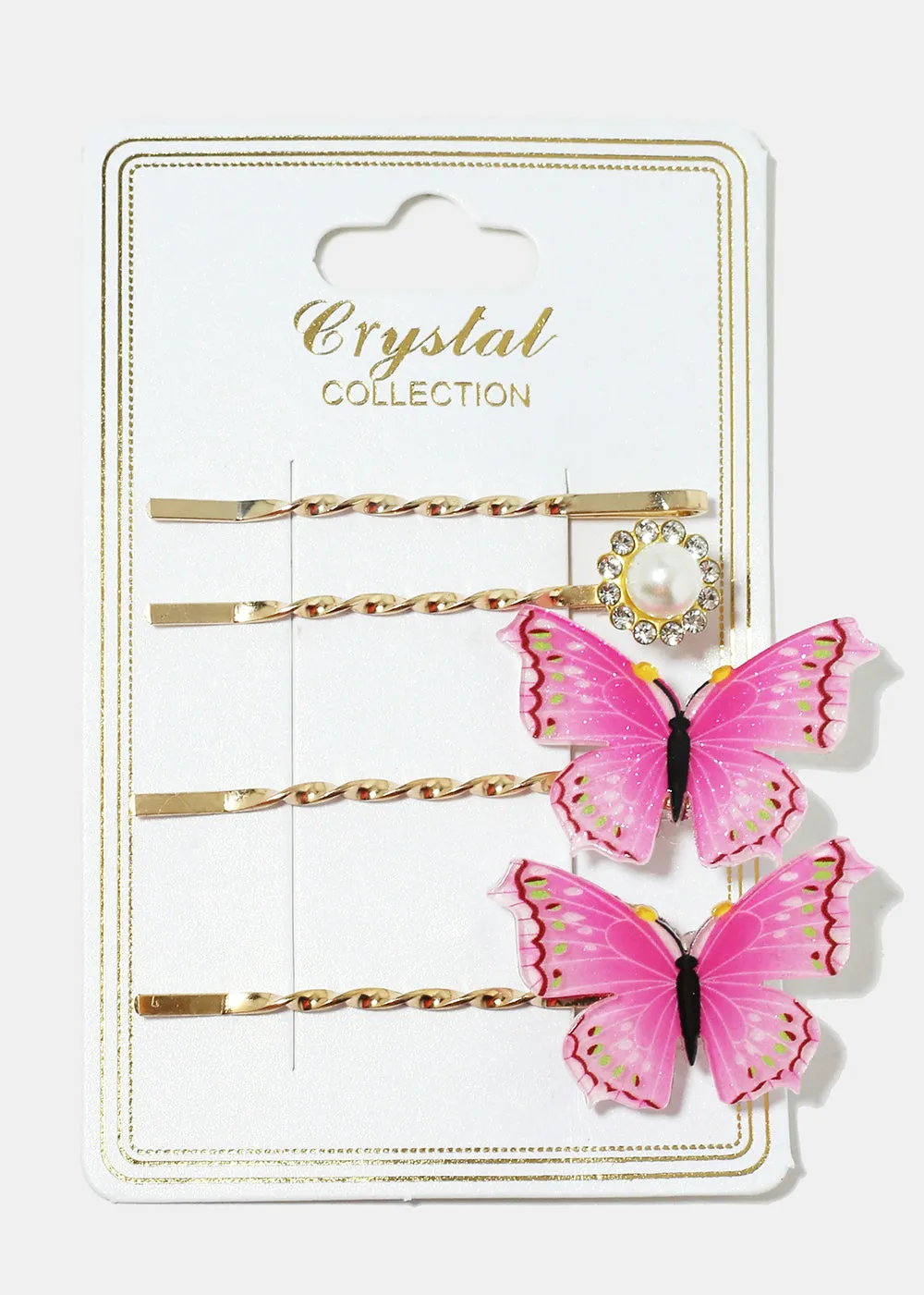 4-Piece Butterfly Hairpins