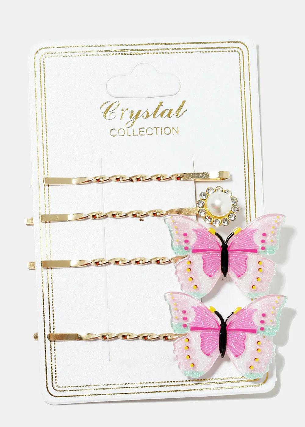 4-Piece Butterfly Hairpins