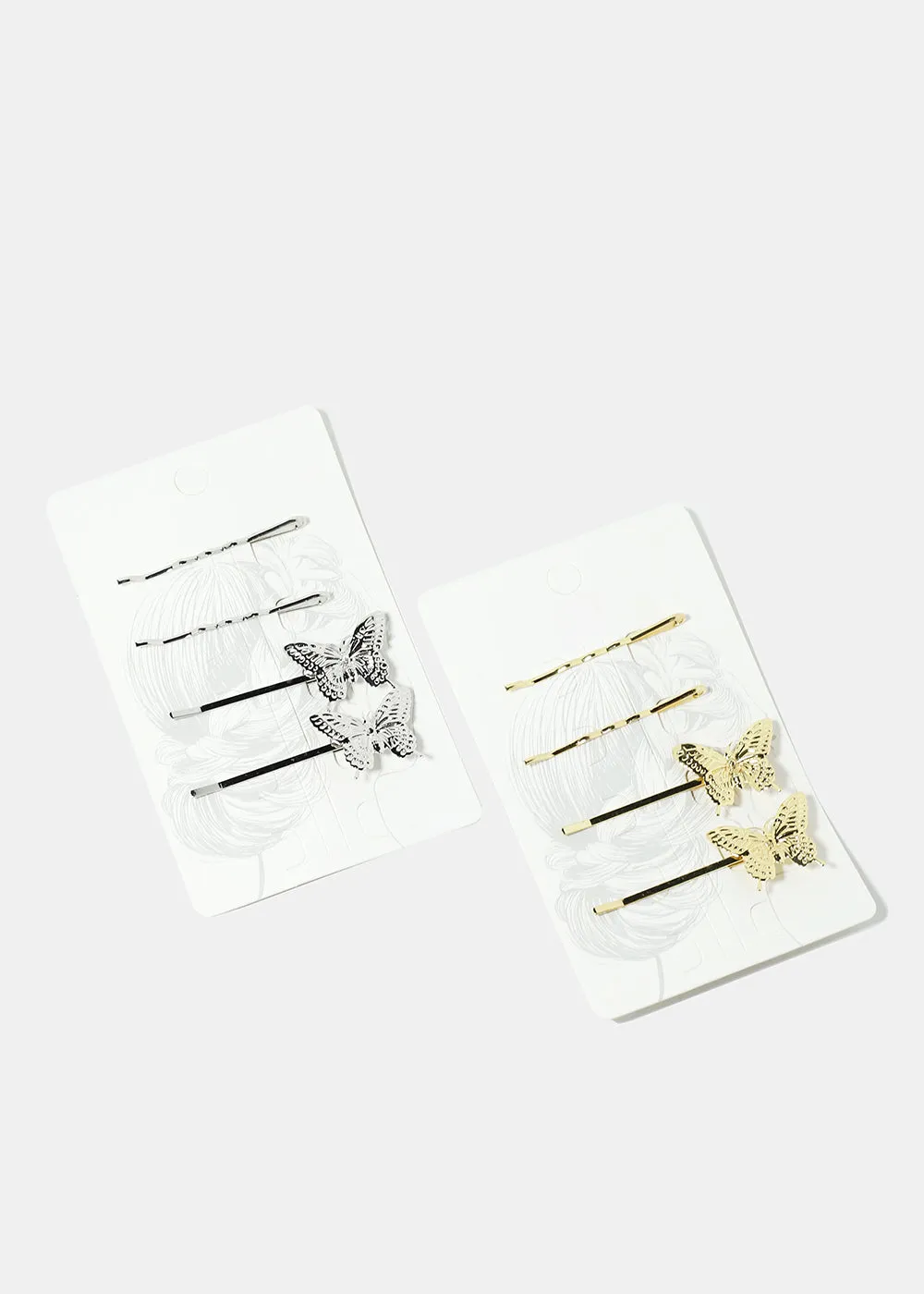 4-Piece Butterfly Hairpins