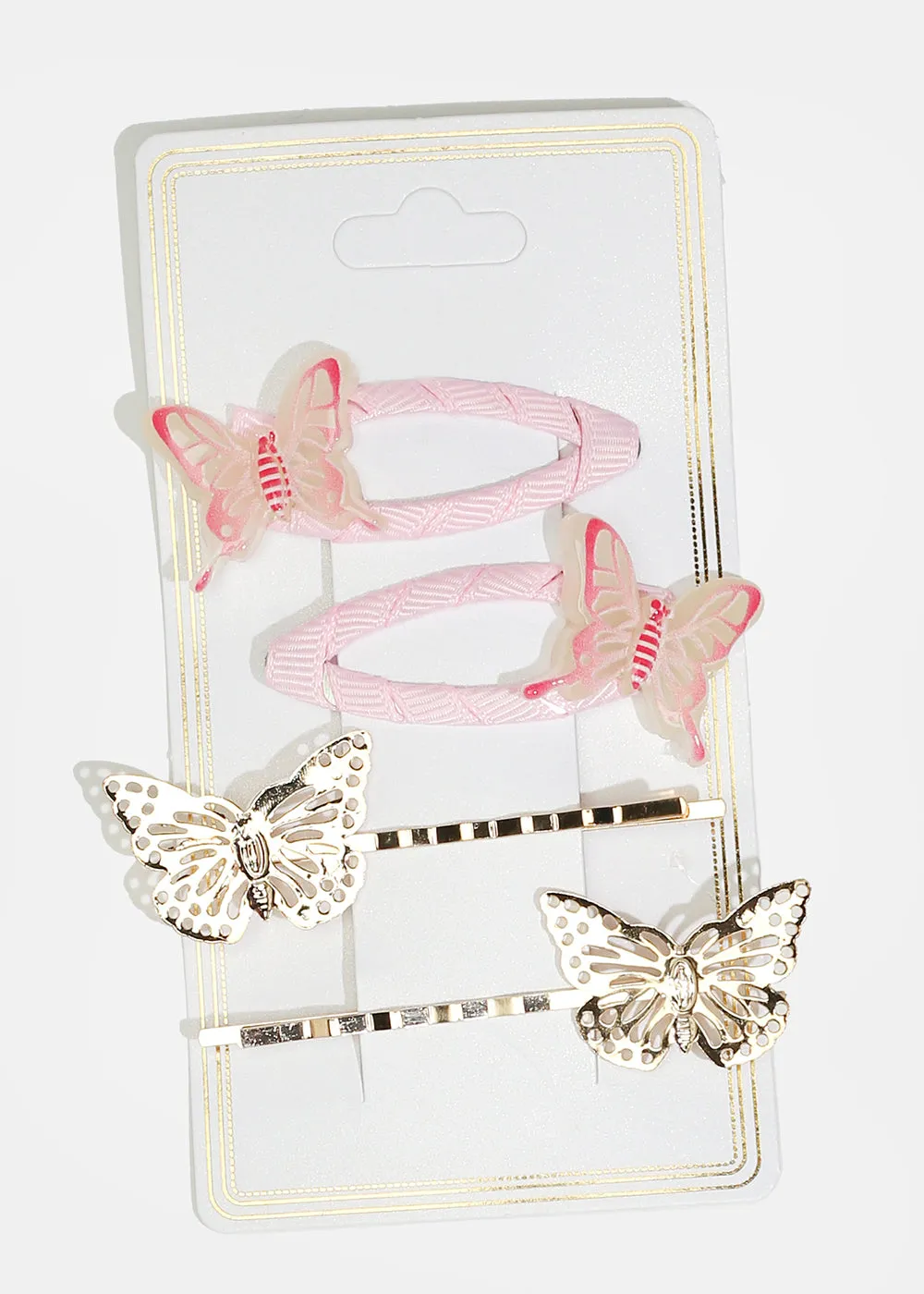 4-Piece Butterfly Hairpins