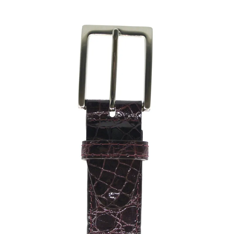 70-100-BDX ALLIGATOR Belt, Bordeaux