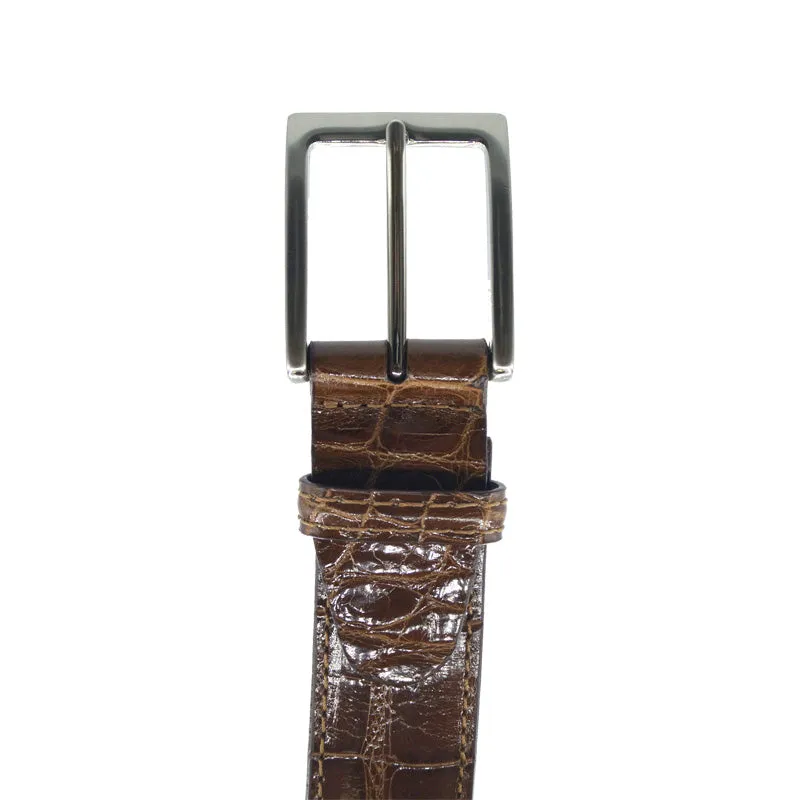 70-100-CGN ALLIGATOR Belt, Cognac