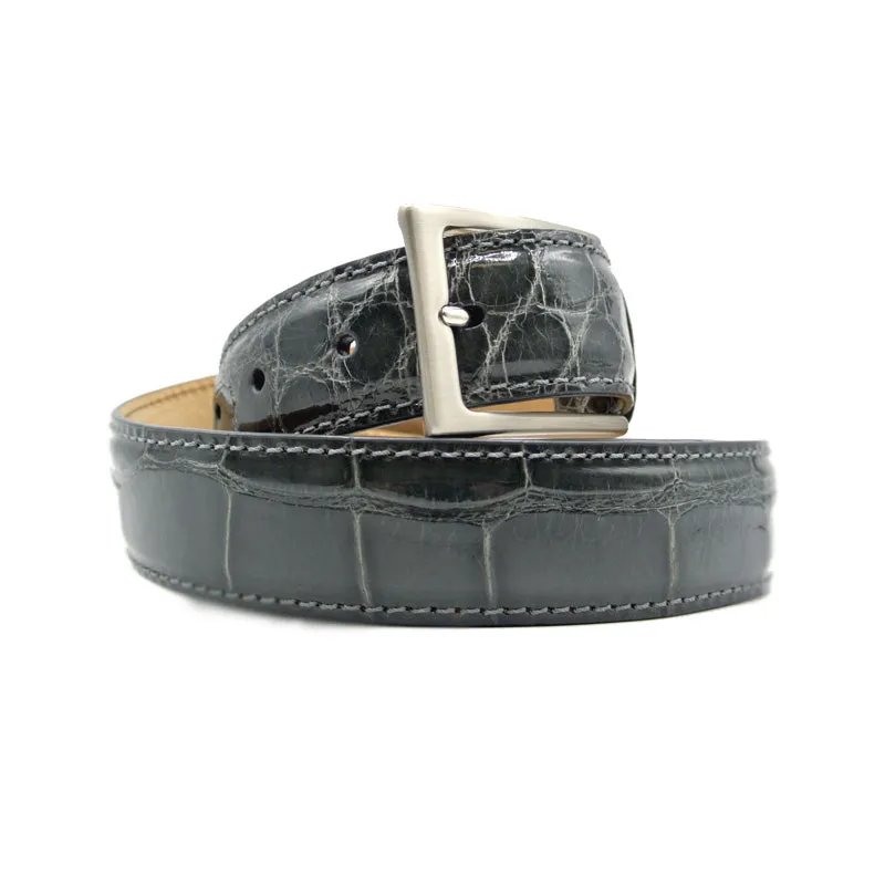 70-100-GRY ALLIGATOR Belt, Grey