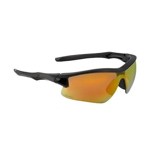 Acadia Safety Eyewear w-Hardcoat Lens - Red Mirror Lens