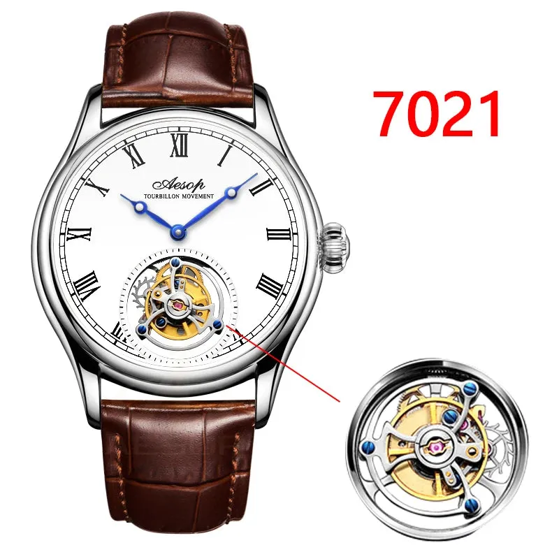 Aesop Real Flying Tourbillon Movement Mechanical Watches Luxury.