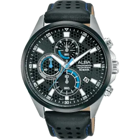 Alba Active Sports Chronograph Black Dial Mens Watch AM3879X