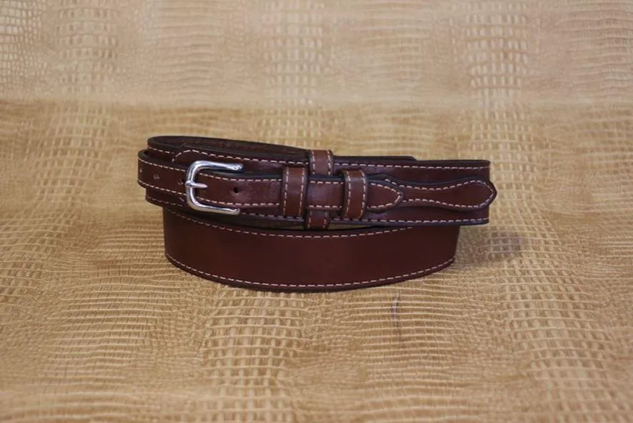 Allegheny Men's Dark Brown Leather Ranger Belt 2210