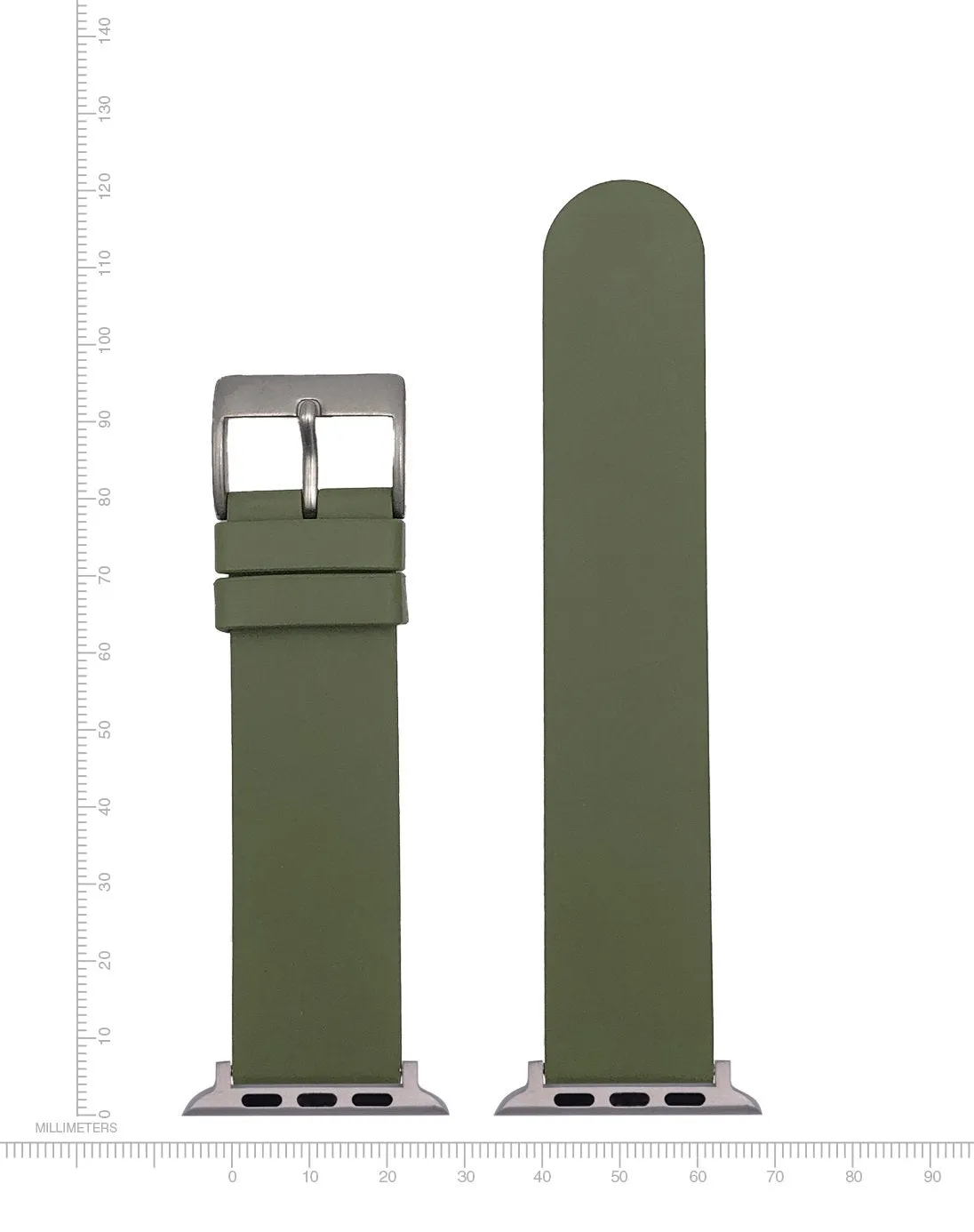 Apple-Compatible Watch Band - Goma Natural Rubber - Green