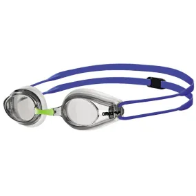 ARENA Adult Tracks Swimming Goggle (White/Clear/Blue)