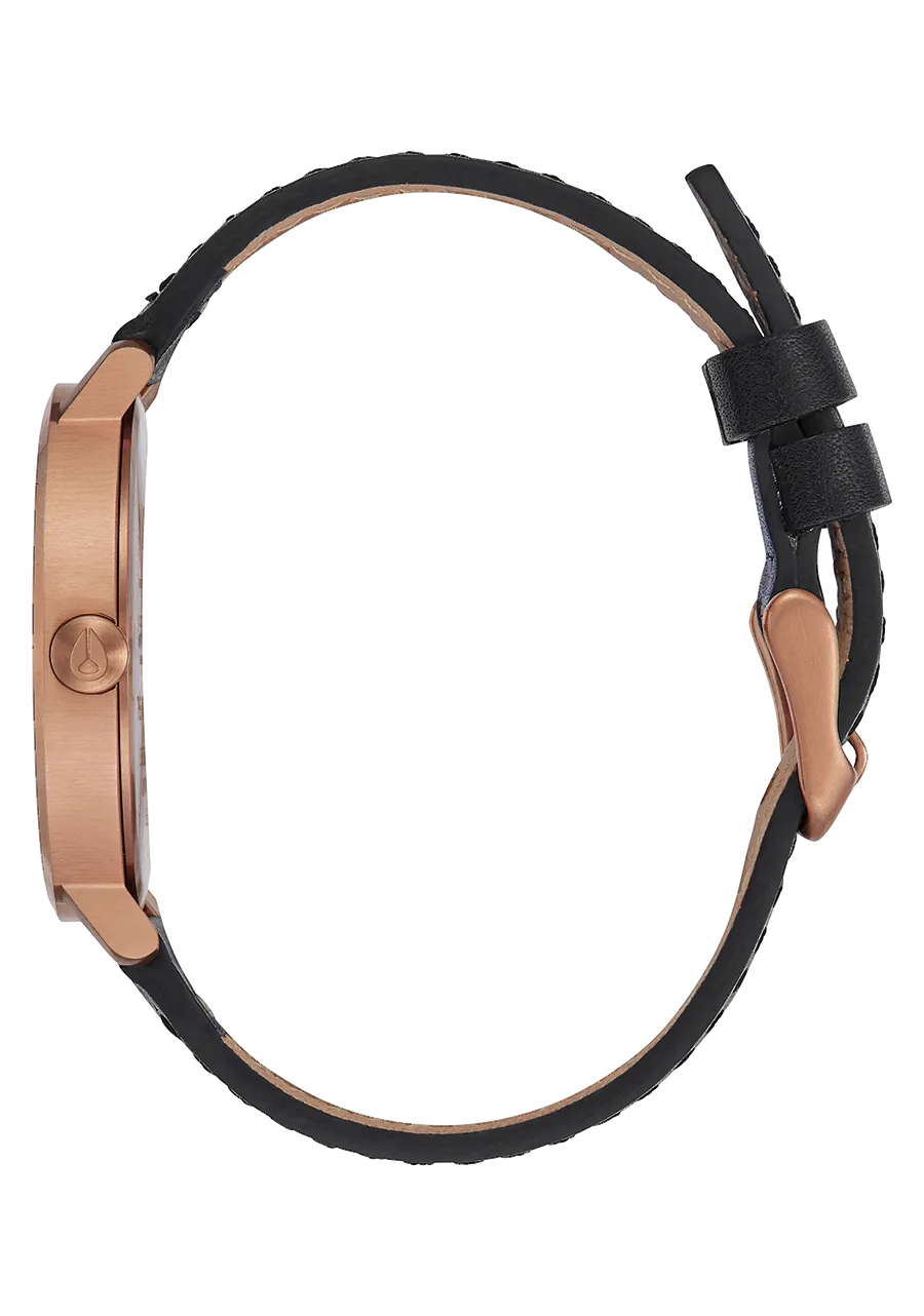 Arrow Leather - Rose Gold / Black