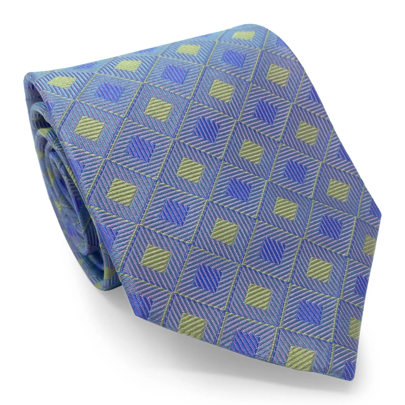 Bespoke Diamond in the Rough: Tie - Periwinkle