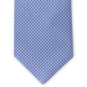 Bespoke Houndstooth: Tie - Blue/White