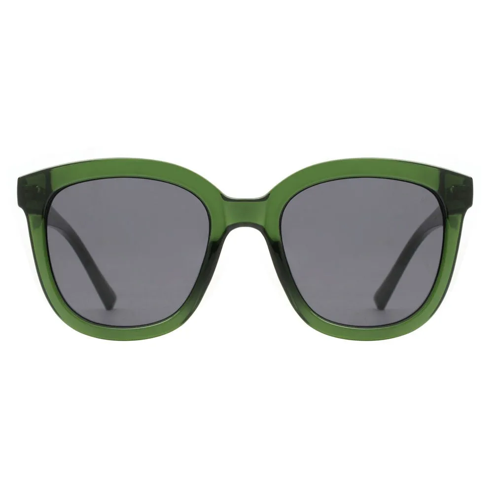 Billy Sunglasses - Dark Green Transparent