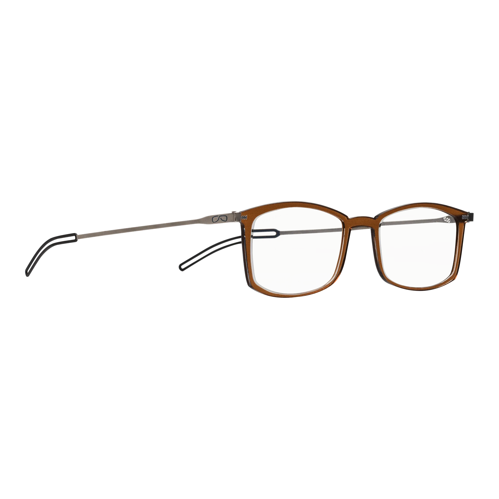 Brooklyn Full Frame Reading Glasses   Milano Case