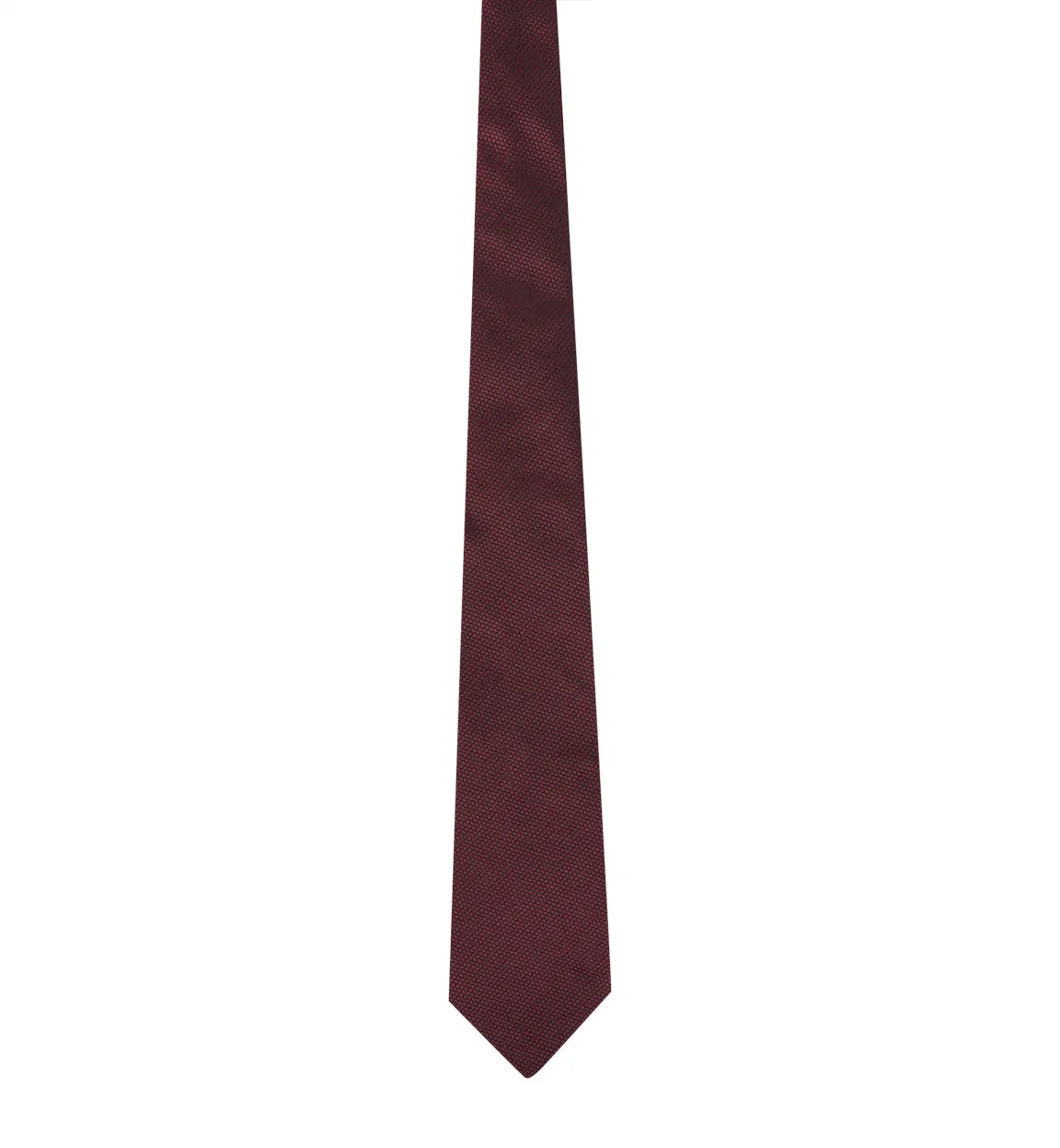 Burgundy Grenadine Silk Tie