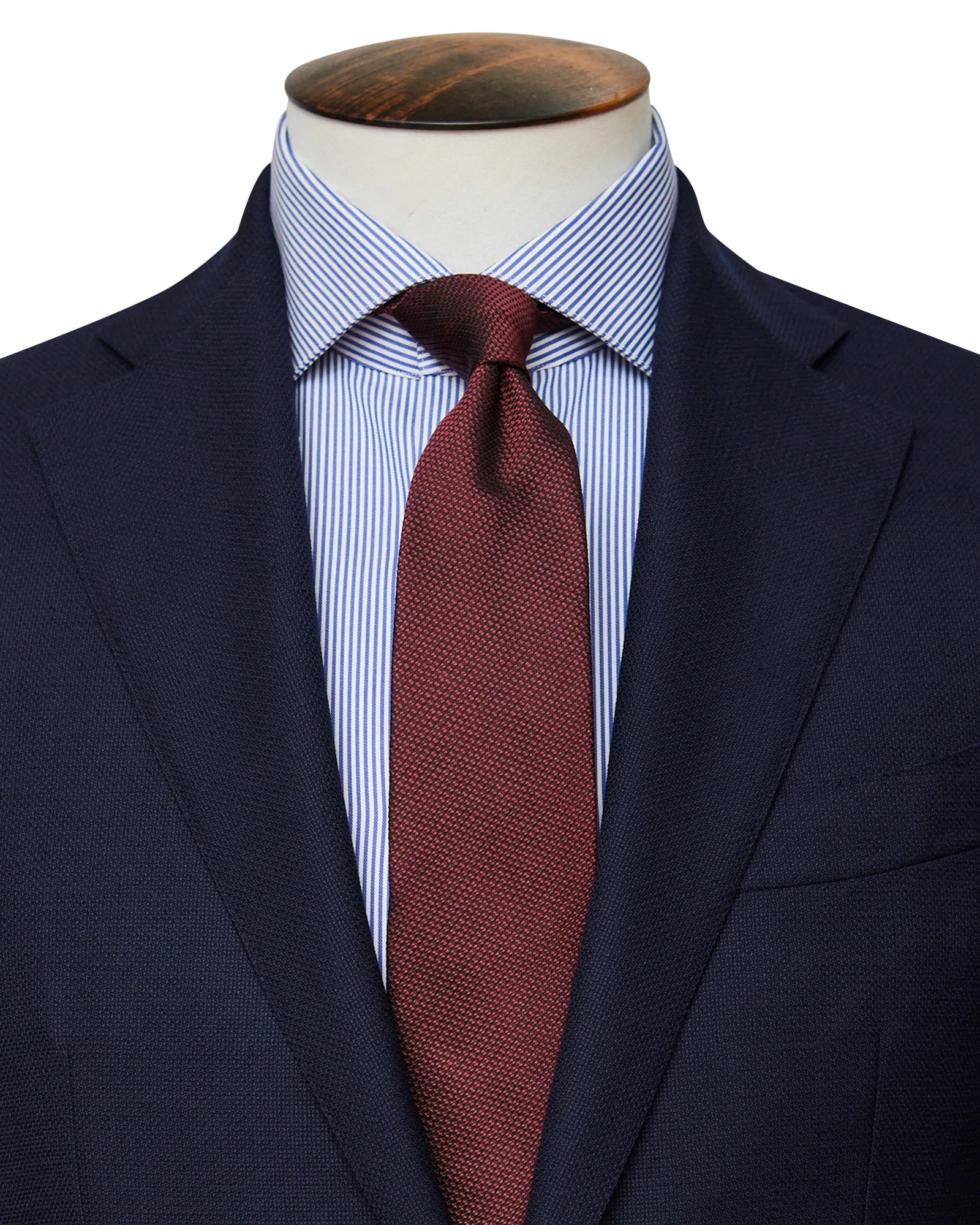 Burgundy Grenadine Silk Tie