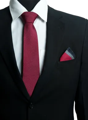 Chokore Garnet - Pocket Square & Chili - Necktie