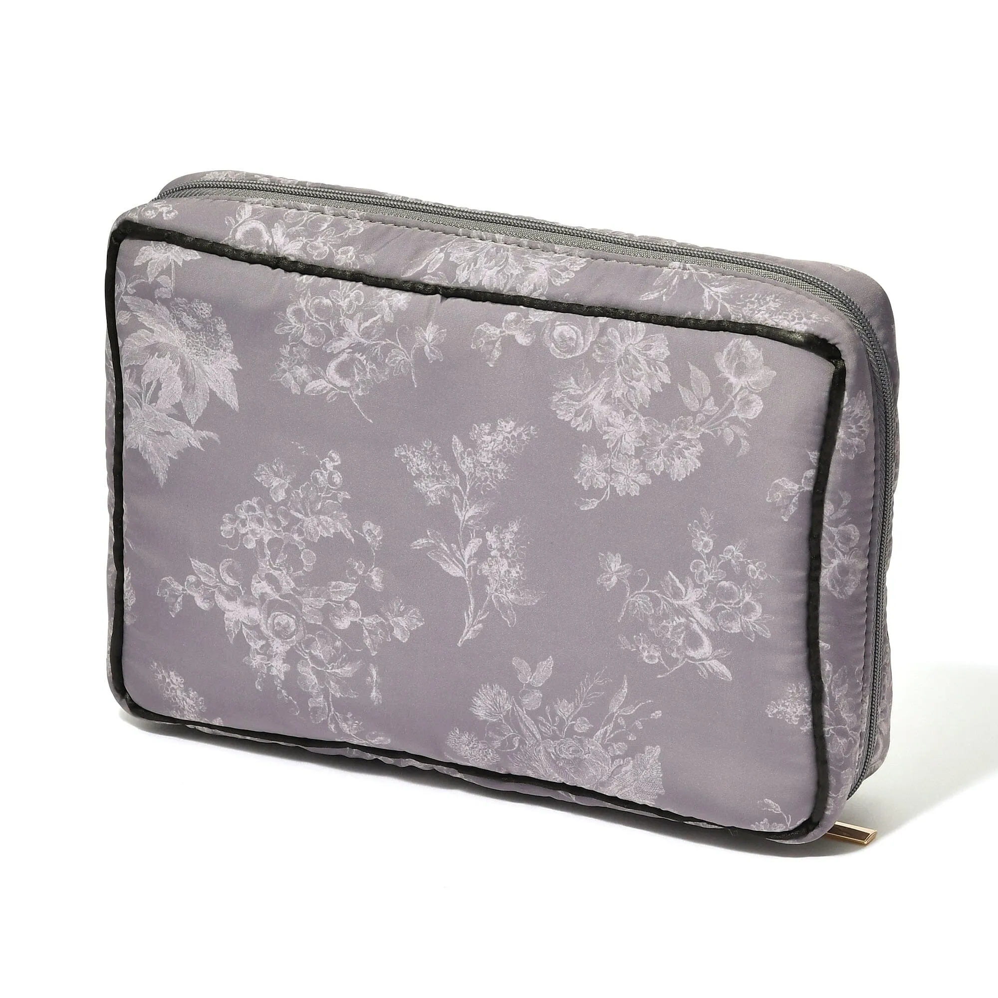 Classic Flower Hanging Pouch L Dark Grey