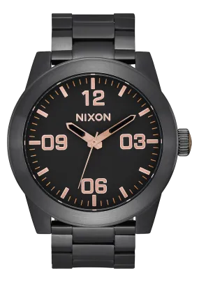 Corporal Stainless Steel - All Black / Rose Gold