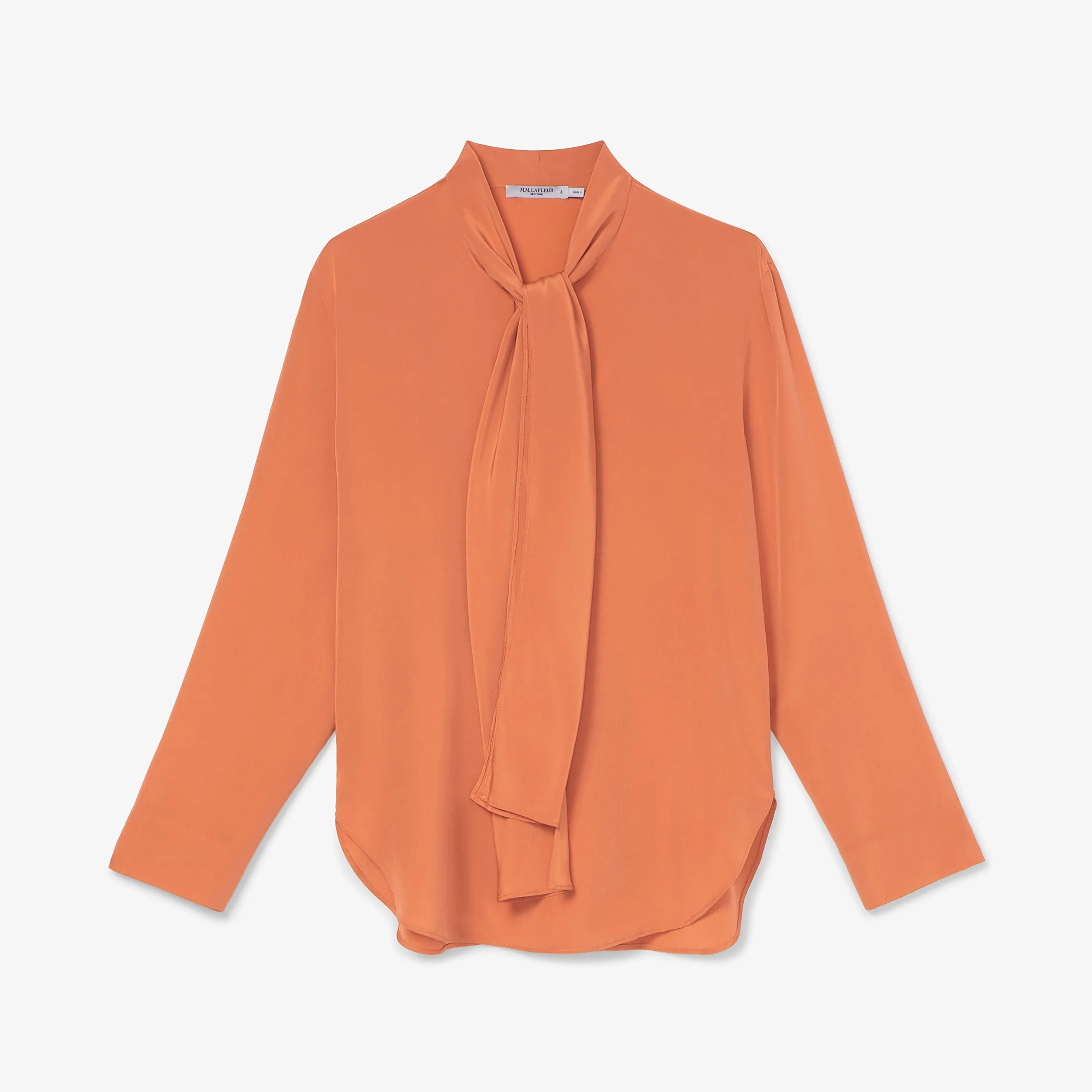 Darcy Top - Washable Silk :: Guava