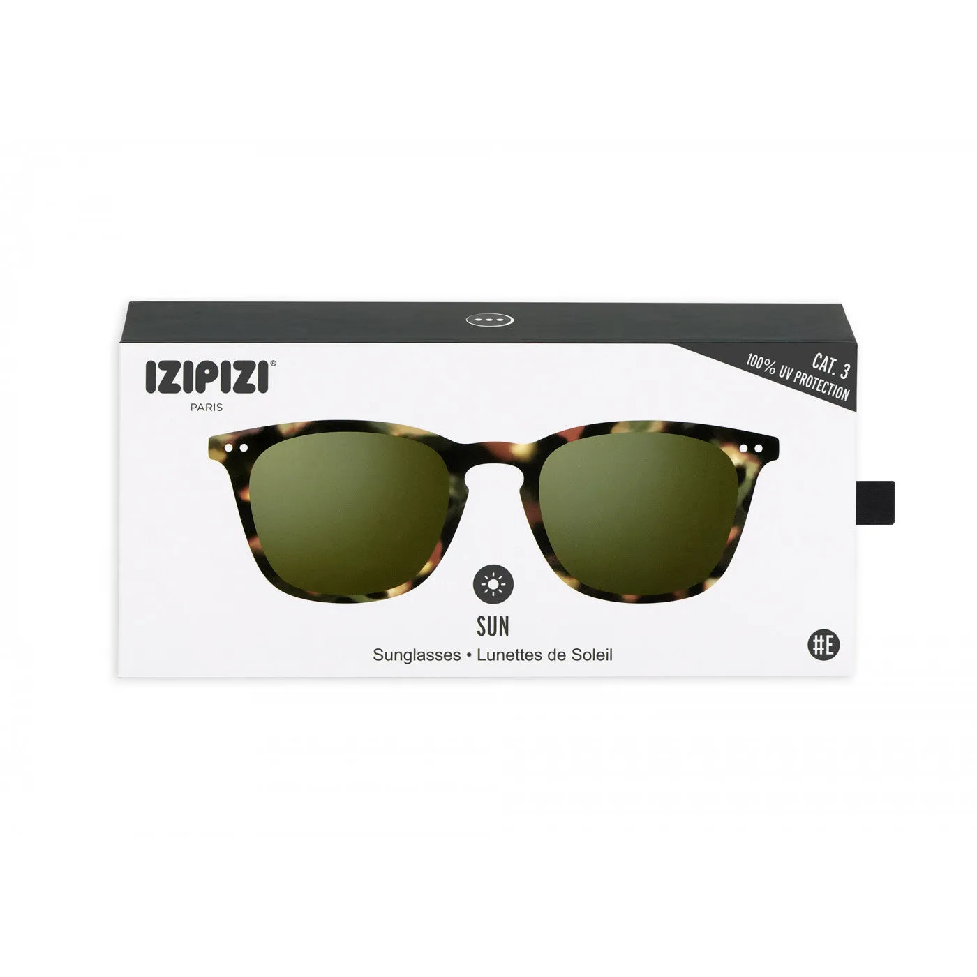 #E Sunglasses (Tortoise   Green Lens)