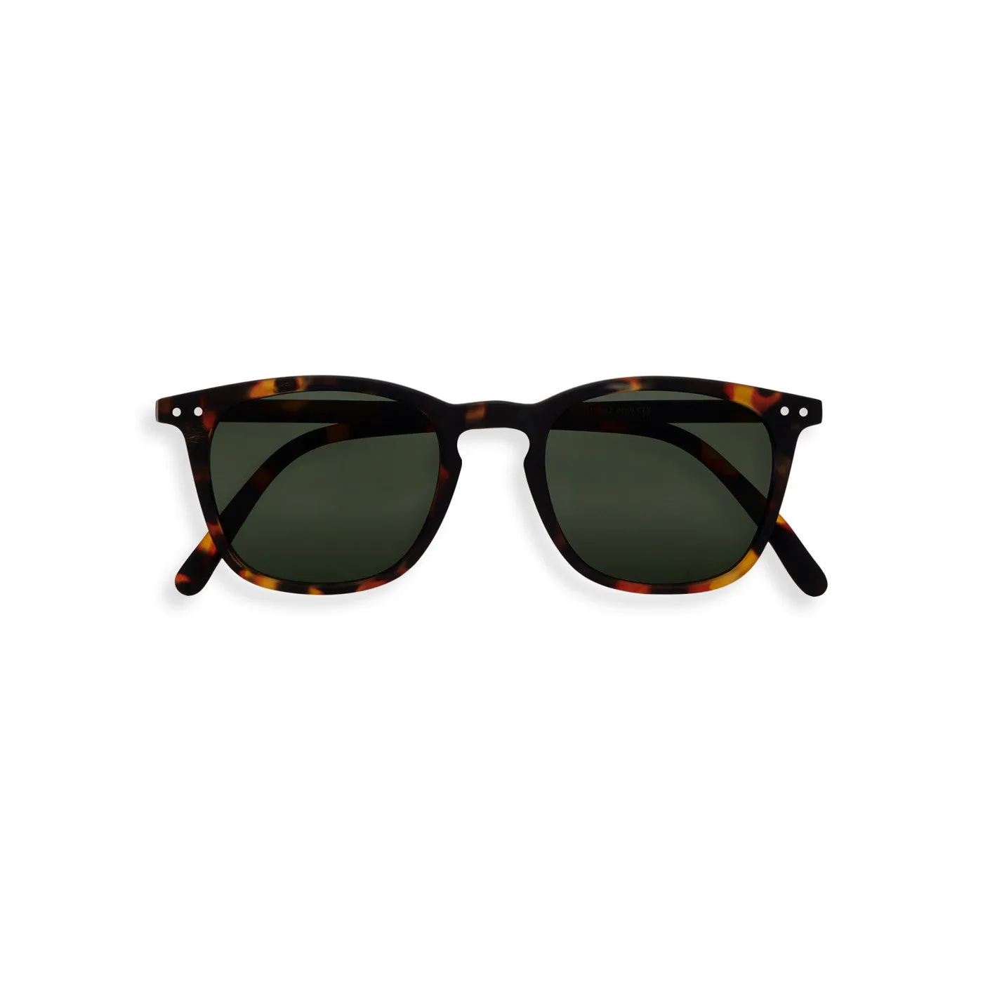 #E Sunglasses (Tortoise   Green Lens)