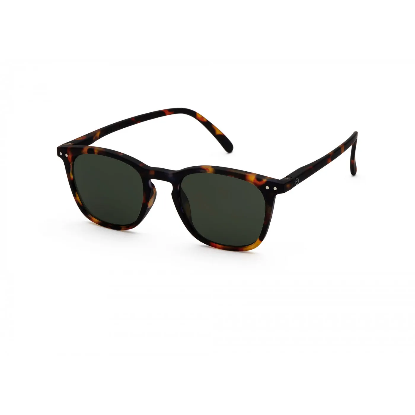 #E Sunglasses (Tortoise   Green Lens)