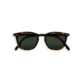 #E Sunglasses (Tortoise   Green Lens)