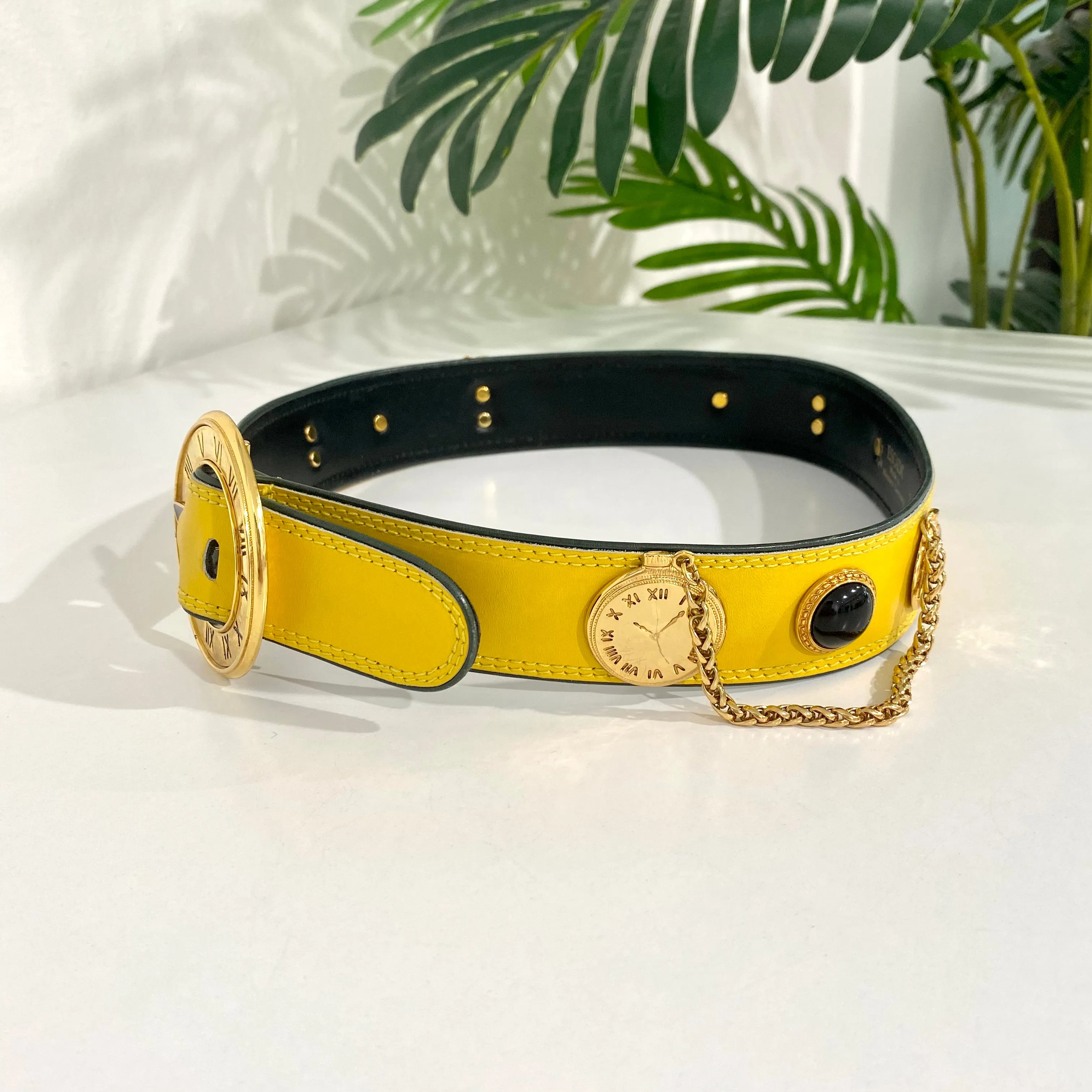 Escada Vintage Clock Belt