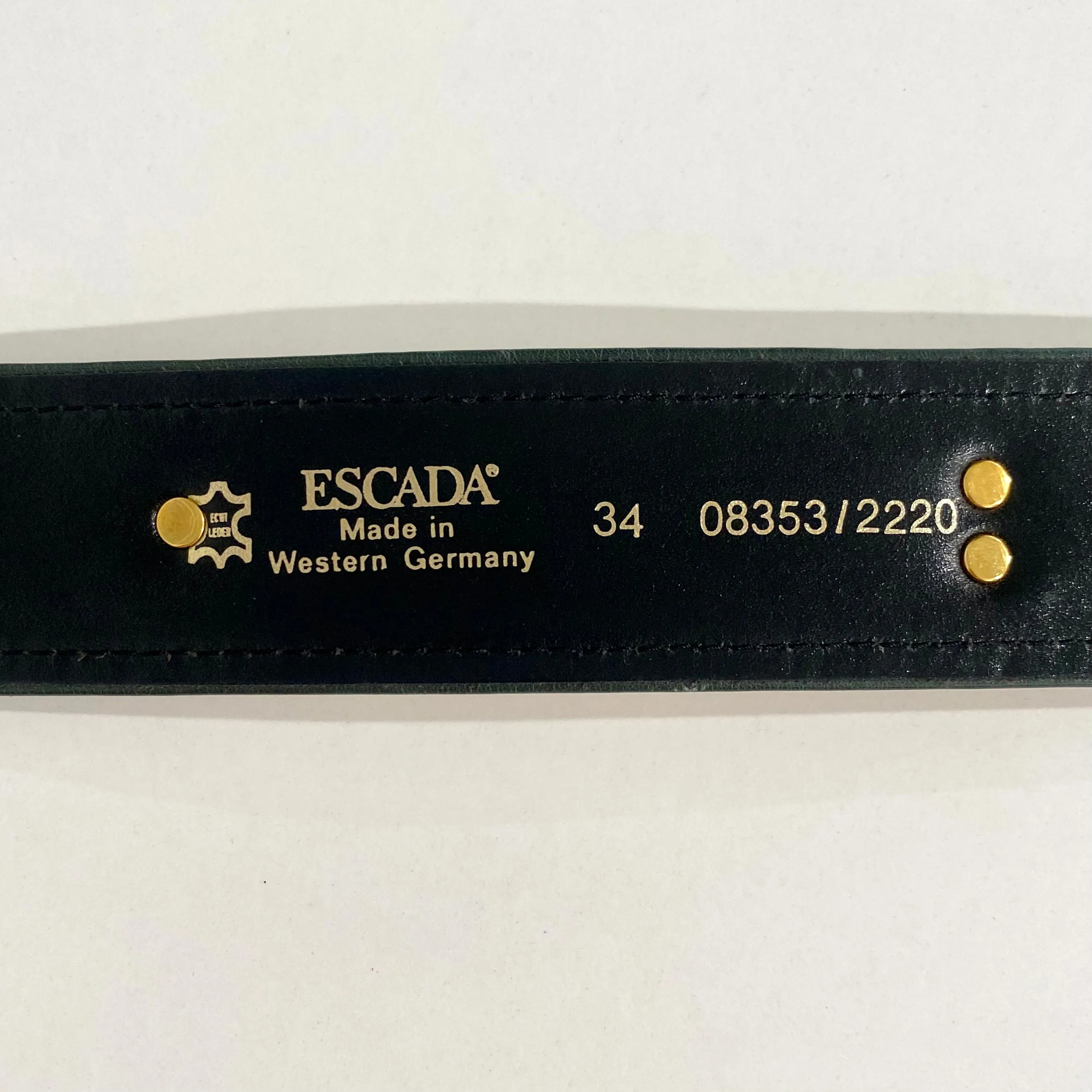 Escada Vintage Clock Belt