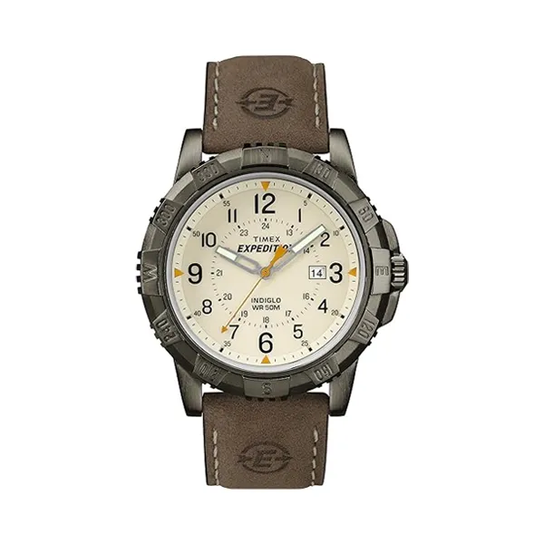 Expedition Rugged Field Natural Dial Brown Leather