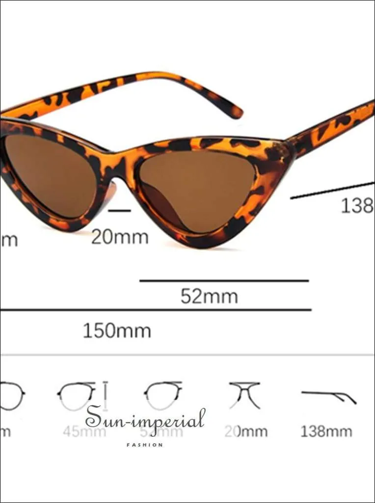 Fashion Woman Sunglasses Vintage Vintage Triangular Cat Eye Glasses Transparent Lens