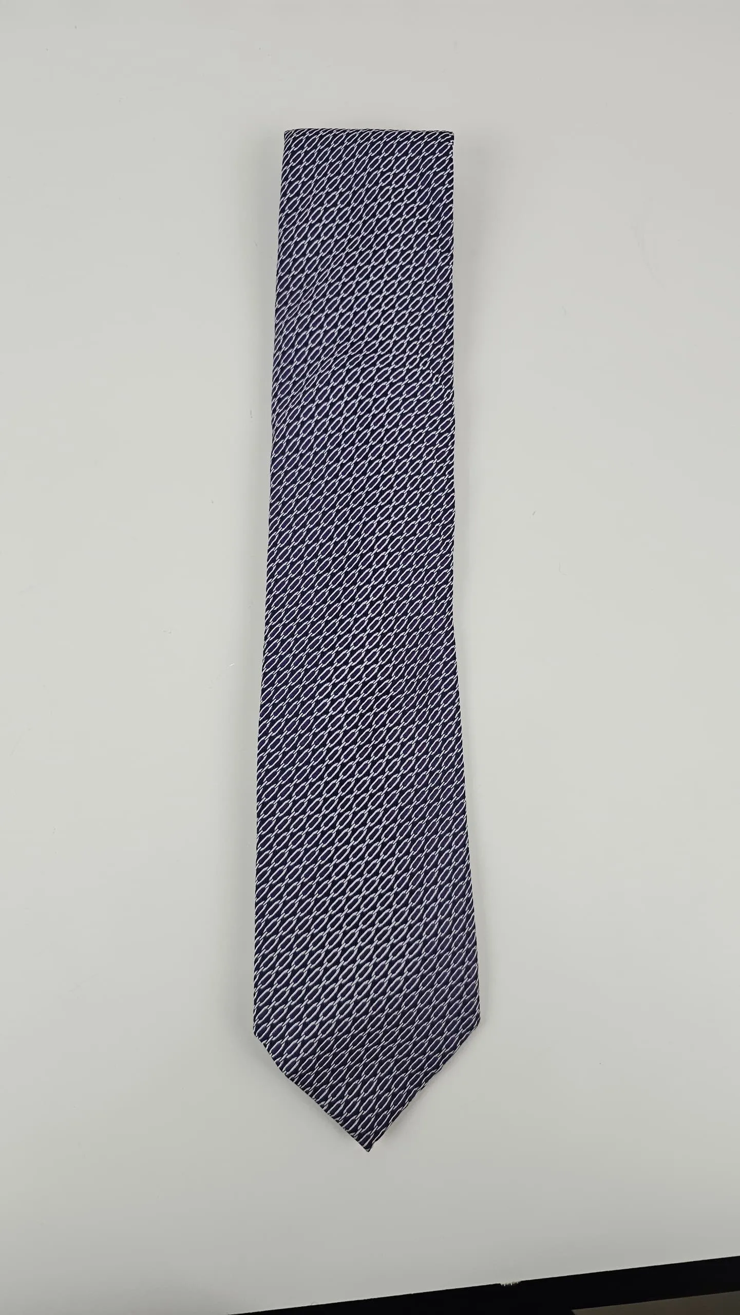 Geometric Purple Necktie