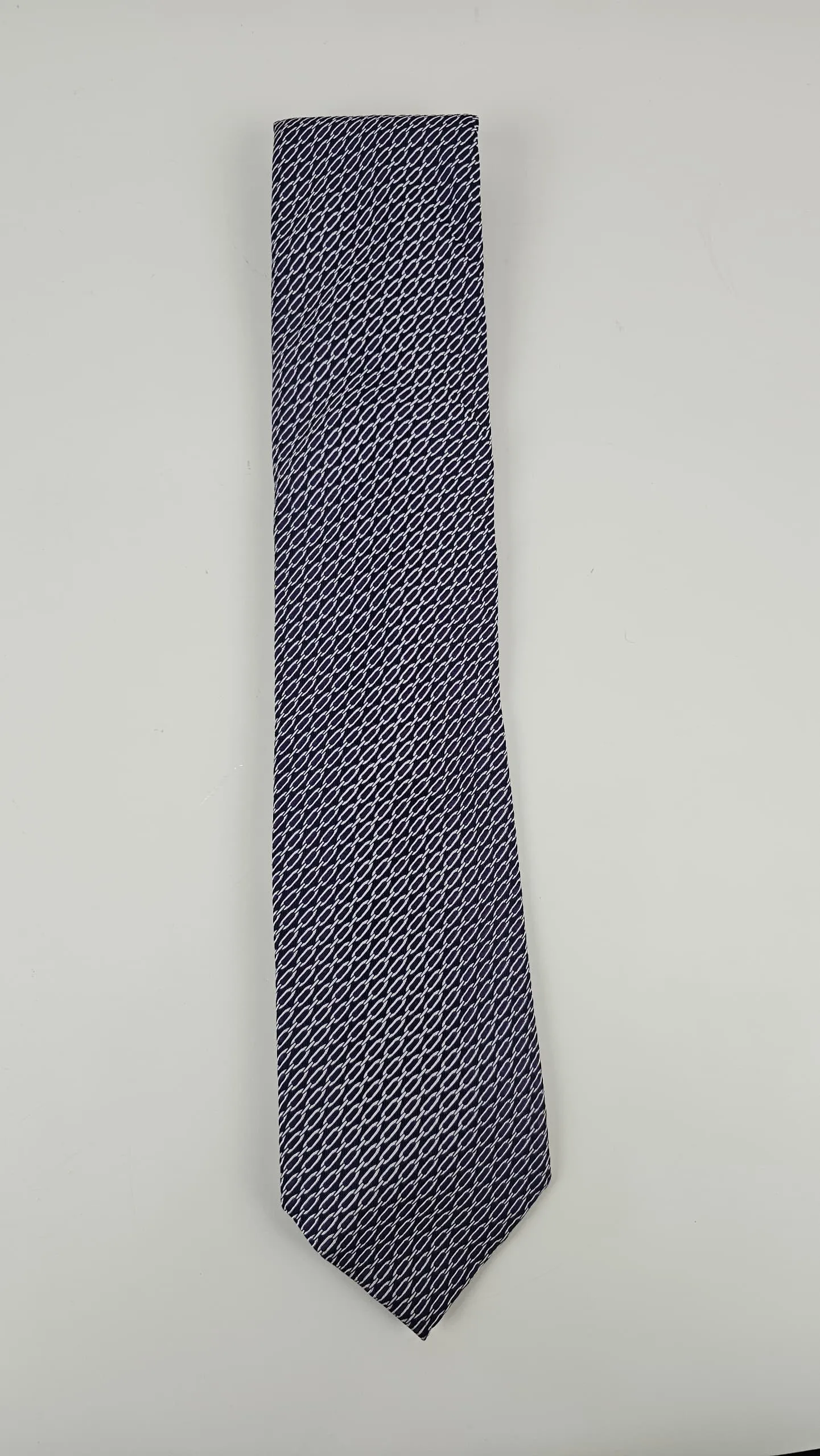 Geometric Purple Necktie