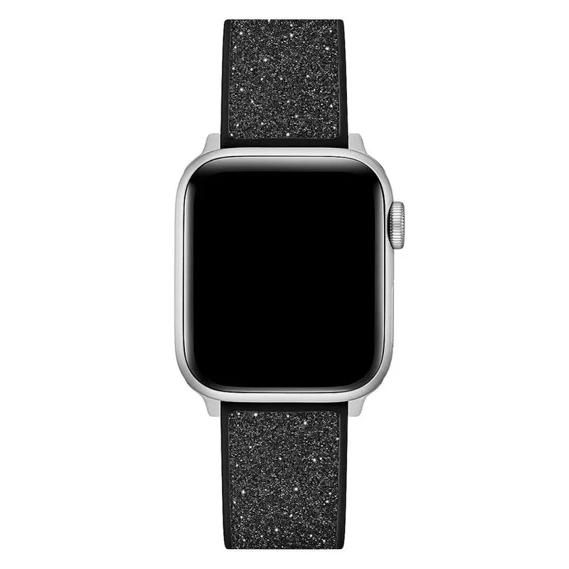 Guess Glitter Leather on Silicone Strap for Apple 38-40 mm Watch