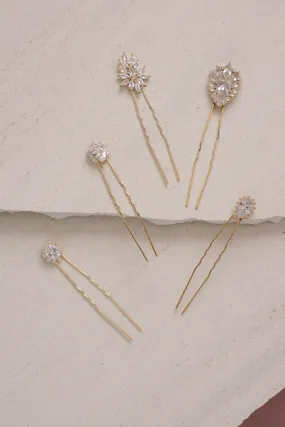 Isabella Hairpin Set of 5