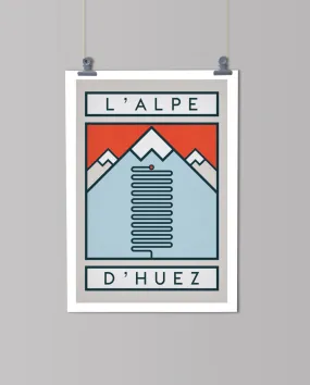 L'ALPE D'HUEZ Poster