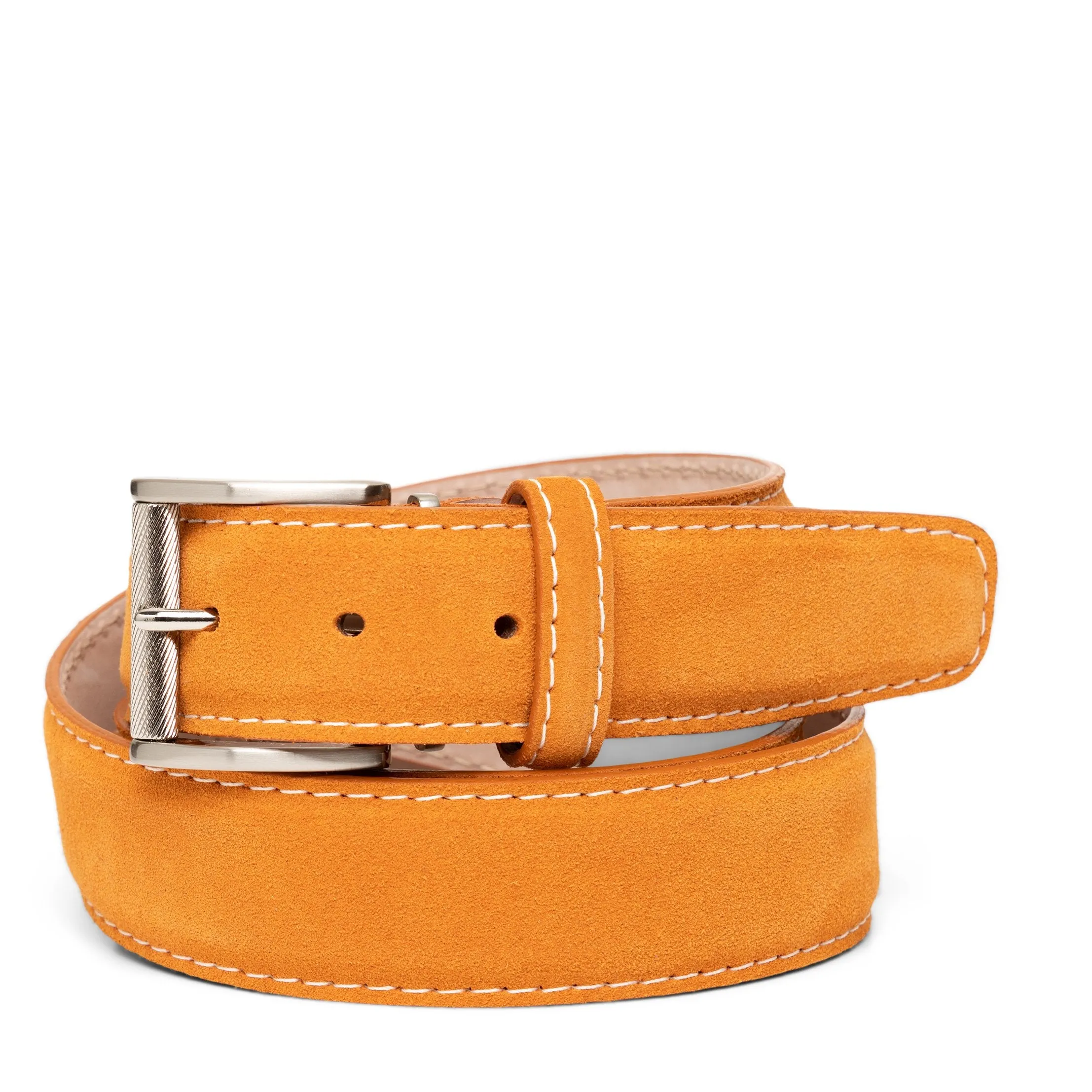 LEN Belt Italian Suede Orange STK