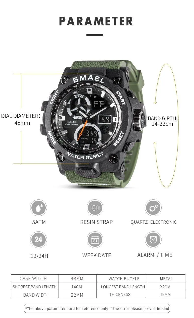 Men's Waterproof Tactical Sports Watch