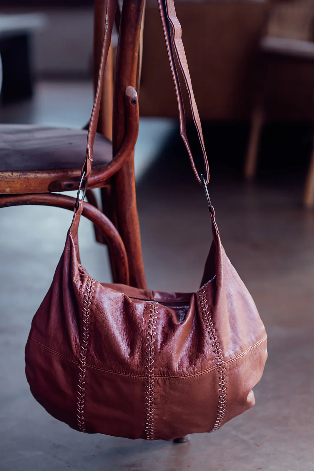 NIKKO LEATHER BAG TAN